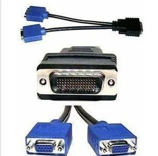 DMS 59 контакт 1 dvi до 2 vga кабель