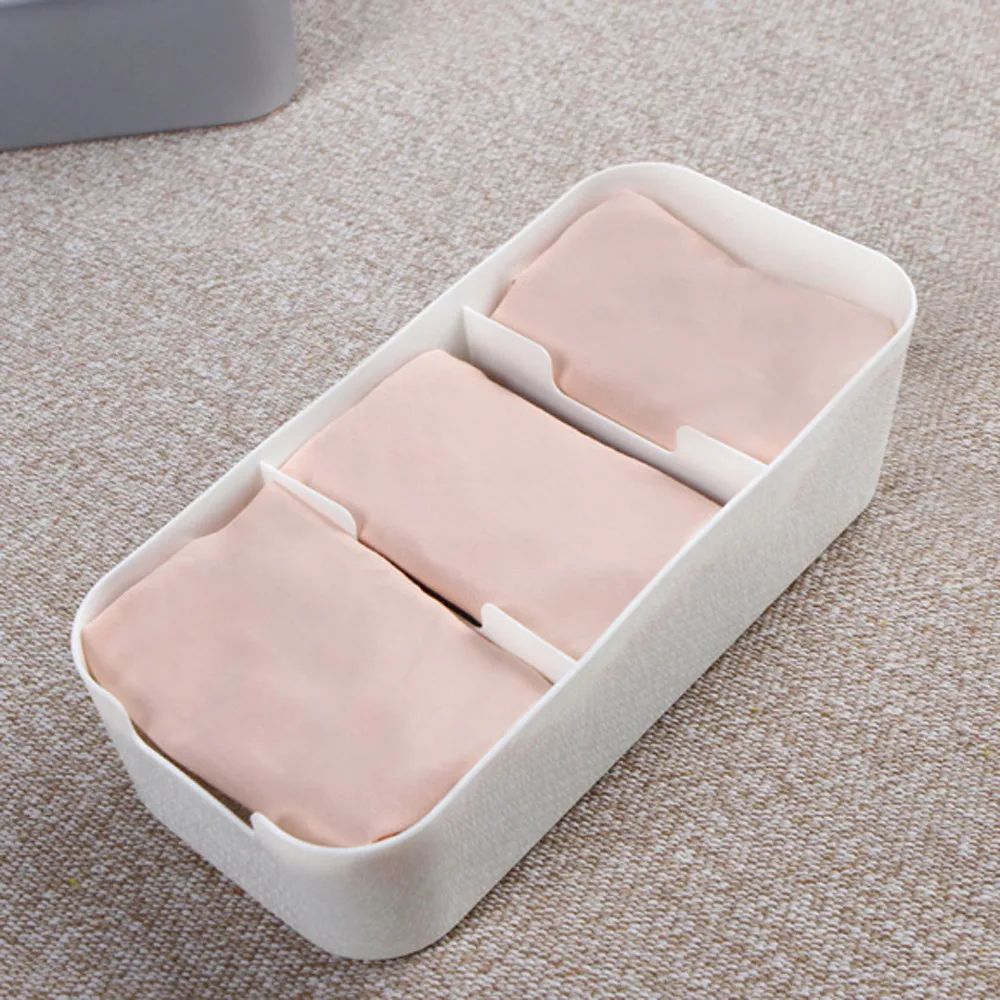Сетка Коробка для хранения Органайзер галстук бюстгальтер носки ящик косметический разделитель кухонные контейнеры для хранения еды коробка для хранения пластик