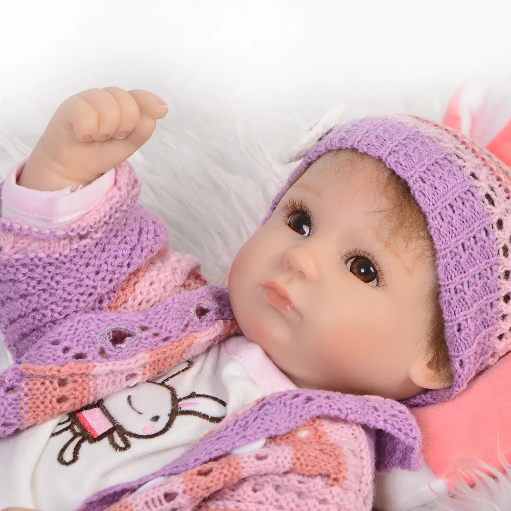 17 дюймов Reborn Menina Одежда для кукол мультяшная ткань мягкая силиконовая детская