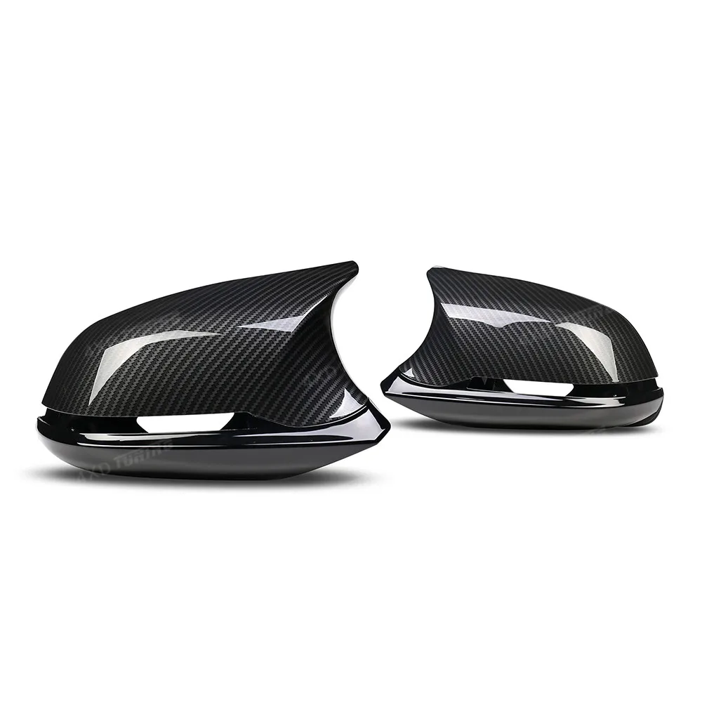 

F22 F30 Carbon Look Mirror Cover For BMW F20 X1 E84 M2 F87 F32 F33 F36 F34 M235i Rear View Mirror Cover M3 M4 Look glossy black