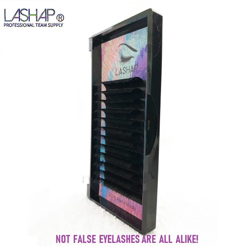 

LASHAP 12Rows Faux mink individual makeup false eyelashes handmade lashes for professionals soft eyelash extension