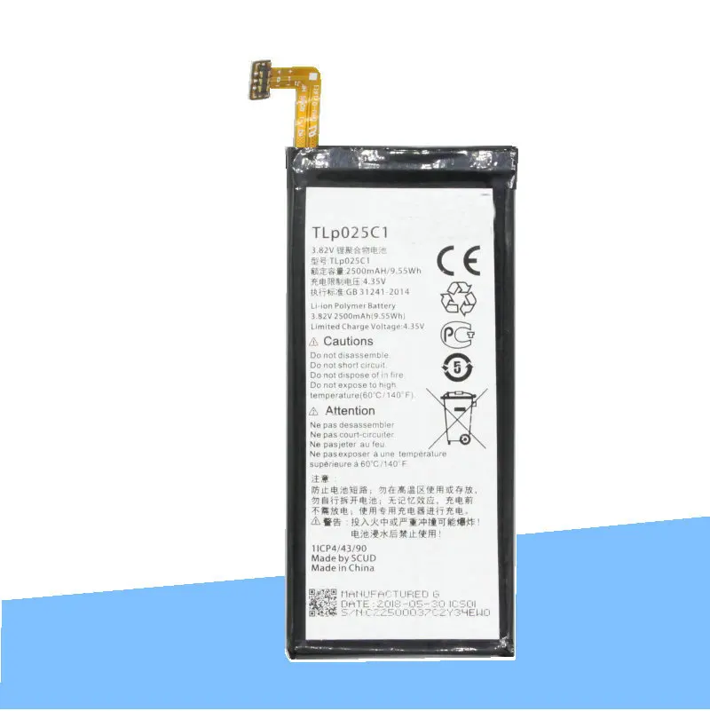 Сменный аккумулятор iSkyamS TLP025C2/TLP025C1 1x2500 мАч для Alcatel One Touch POP 4 Plus + 5056D 5056A 5056 Вт