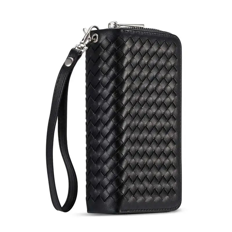 

Zipper Wallet Case For Samsung Galaxy S7 Edge Flip Cover Braid PU Leather Detachable Phone Bag Pouch Case For Samsung S7 S7Edge