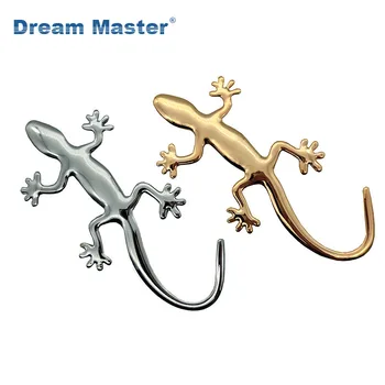 

1PCS 3D Metal Gecko Lizard Quattero Car Motorcycle Sticker applique Truck Label Emblem Badge Car Styling Decoration Accessories