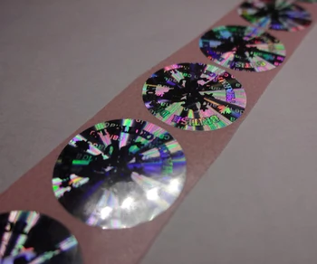 

cheap custom hologram laser cut stickers label,void if removed