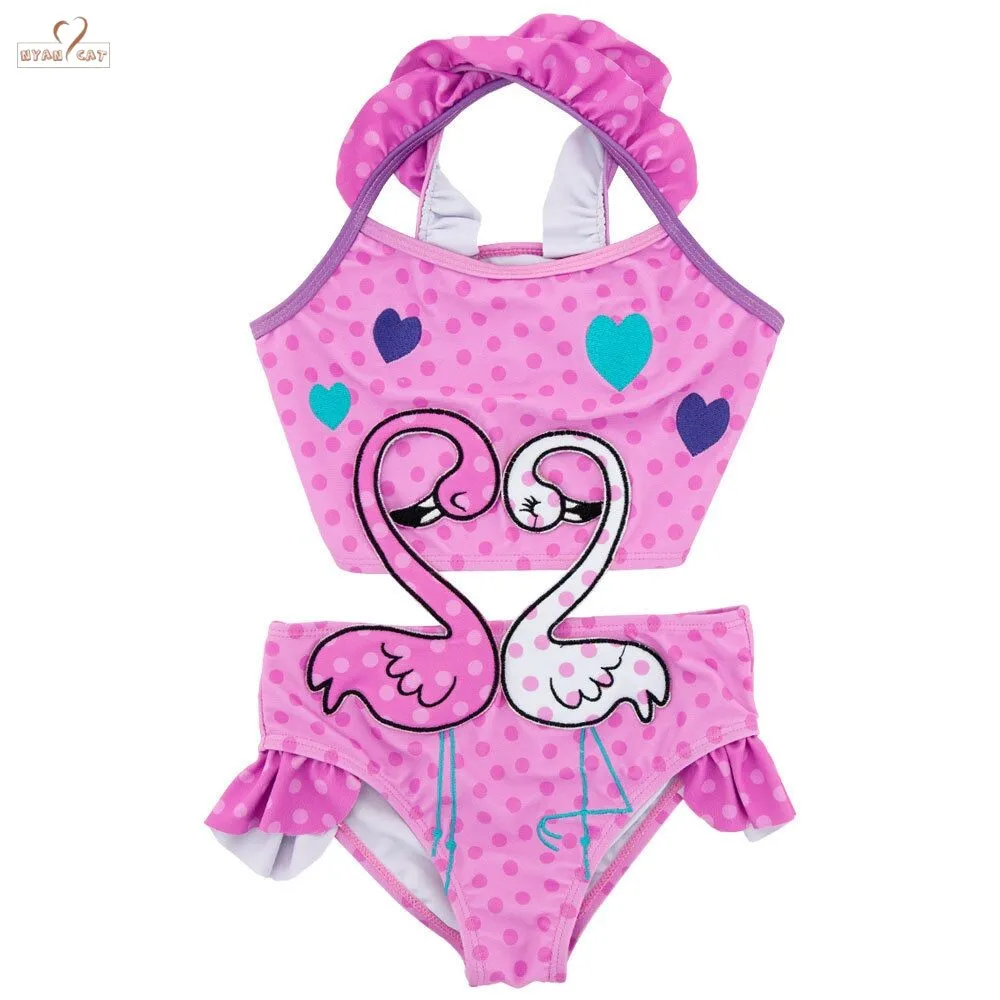 2019 Novo Navio da Gota One-preço Swimsuitgirl Criança Bodysuit Roupa de Banho Amarelo Abelha Maiô Bebê Biquíni Sorvete de Banda Desenhada Sunsuit 4 Cheap Maiôs