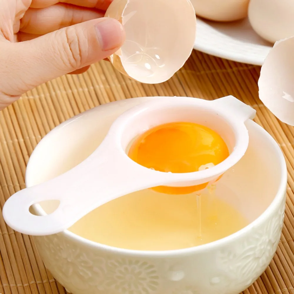 

1PC 13*6cm Egg White Separator Egg Yolk Separation Egg Processing Essential Kitchen Gadget Food Grade Material For Home Family