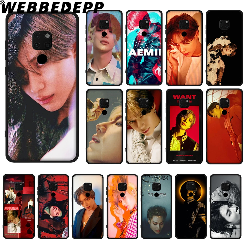 

WEBBEDEPP KPOP SHINee Taemin Soft TPU Case for Huawei Y6 Y7 Prime Y9 Mate 10 20 Lite Pro Nova 2i 3i 4