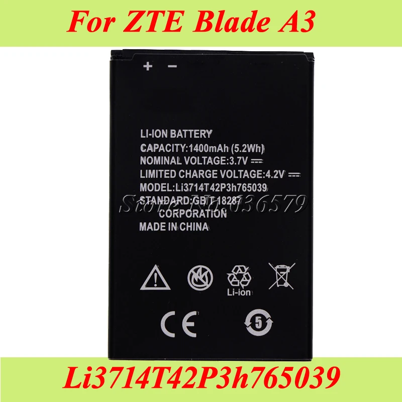 Аккумулятор для ZTE Blade A3 T220 AF3 T221 A5 AF5 1400 мач|battery for|battery for ztebatteries batteries |