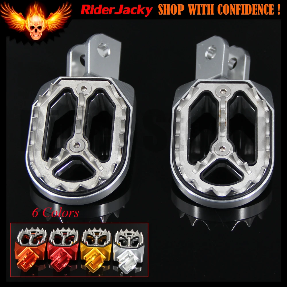 

For Honda CRF 230 CRF230 2003 2004 2005 2006 2007 2008 2009 Red Blue Black CNC Aluminum Motorcycle Foot Peg Footrests FootPegs