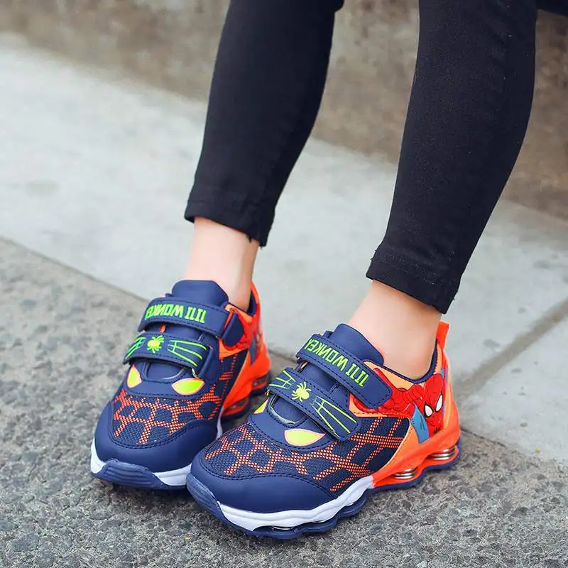 

High Quality Children Boys Casual Shoes Spiderman Hero Sports Sneakers Light Breathable Shoes Kids Sneaker Boys size 26-36