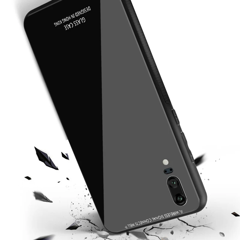 BFOLLOW Hard Case for Huawei P20 / Lite Pro P Smart Glass 9H Back Cover P10 P9 2017 Coque |