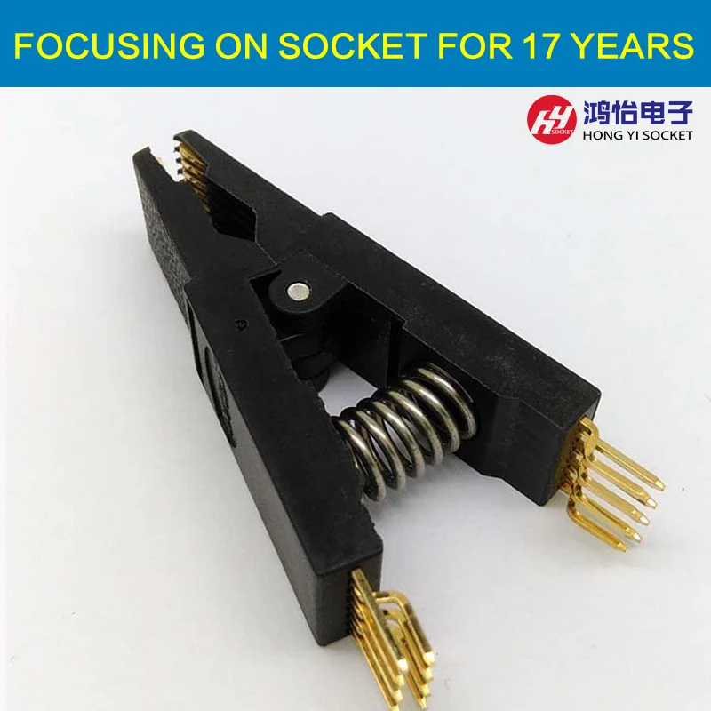 

BIOS SOP16 SOIC16 Bent Original Test Clip Pin Pitch 1.27mm Universal Body EPROM Programming Clip Suitable for Dupont Line