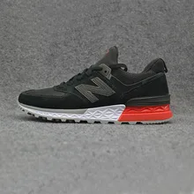 NEW BALANCE NB574 V2 Мужская черная обувь для бадминтона высокое качество уличные кроссовки Новое поступление