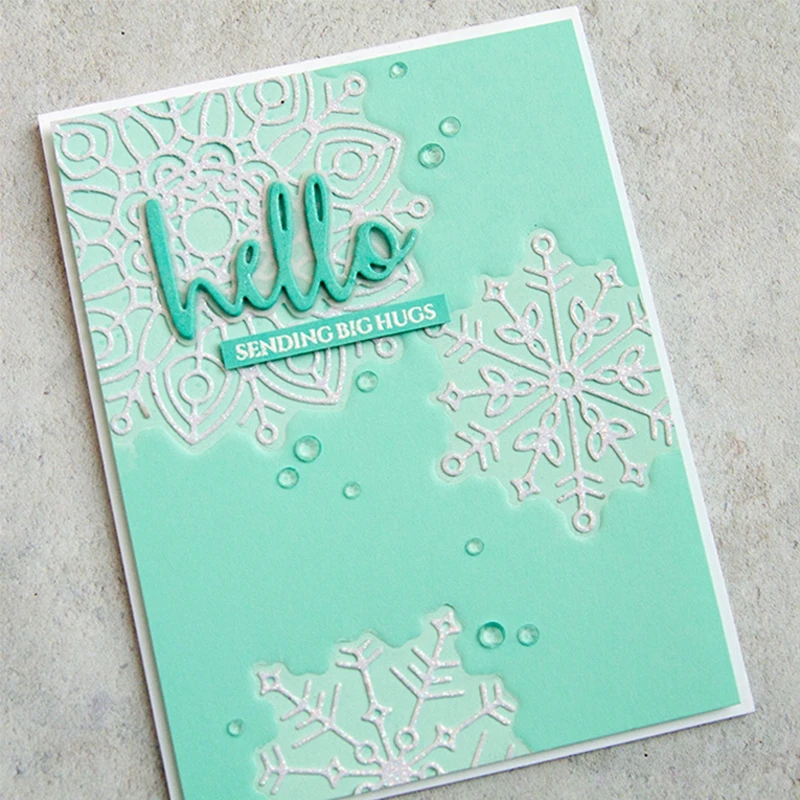 

Letter Hello Metal Cutting Dies Stencil For DIY Scrapbooking Decorative Embossing Suit Paper Cards Die Cutting Template 2019 New