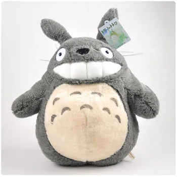 

2Style 40cm My Neighbor Totoro Soft Stuffed Plush Cartoon Big Leaves Smile Totoro Funny Animal Kids Lovely Cat Sleeping Doll New