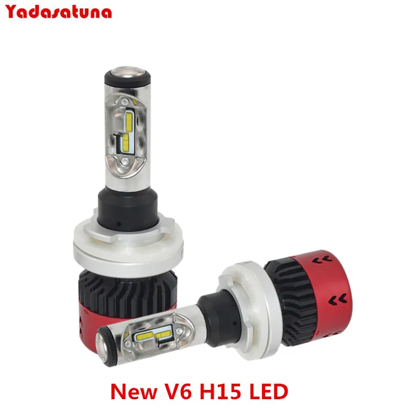 

2Pcs 9600Lm H15 Flip ZES Chips LED Car Driving Lights Replace Bulb 12V 24V NO Error Canbus High/Low Combo Light Bulbs Fog Branca