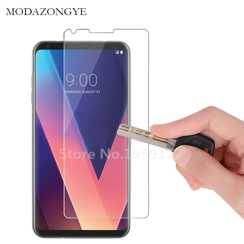 MODAZONGYE 2pcs For Tempered Glass LG V30 Screen Protector LG V30 V 30 H930 H933 Screen Protector Glass Protective Flim (1)
