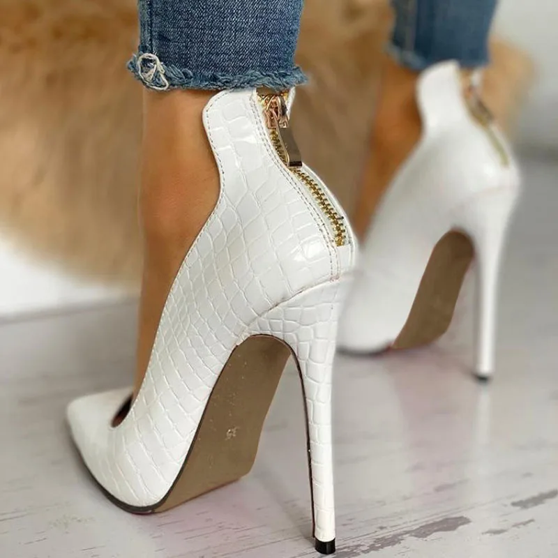 Summer Women Pumps 2019 New Fashion Solid Thin Heel Ladies Leather Shoes Business Pointed Toe High Heel Shoes Office Party