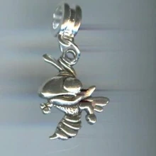 100 piezas de plata Vintage loco Avispón avispa encantos colgante para collar de pulseras Metal bricolaje accesorios de fabricación de la joyería P2239