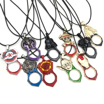 

Game&Animation ONE PIECE Iron-man Star war Captain American Pendant Necklace Fashion Enamel Jewelry Wholesale