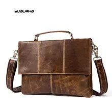 YUGUANG Men Bag Genuine Leather Bag Men Crossbody Bags Messenger Men’s Travel Shoulder Bags Tote Laptop Briefcases Handbags 7909