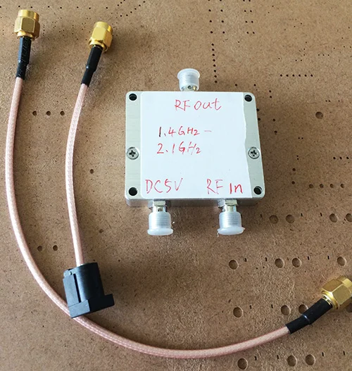 

power amplifier frequency 1.4GHZ-2.1GHZ,maximum output power 34db for hackrf one sdr high-bandwidth long distance communicate