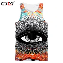 CJLM дропшиппинг футболки без рукавов человек хип хоп панк готический Singlets Лето для мужчин прохладный принт череп на бак Топ волшебный глаз майки