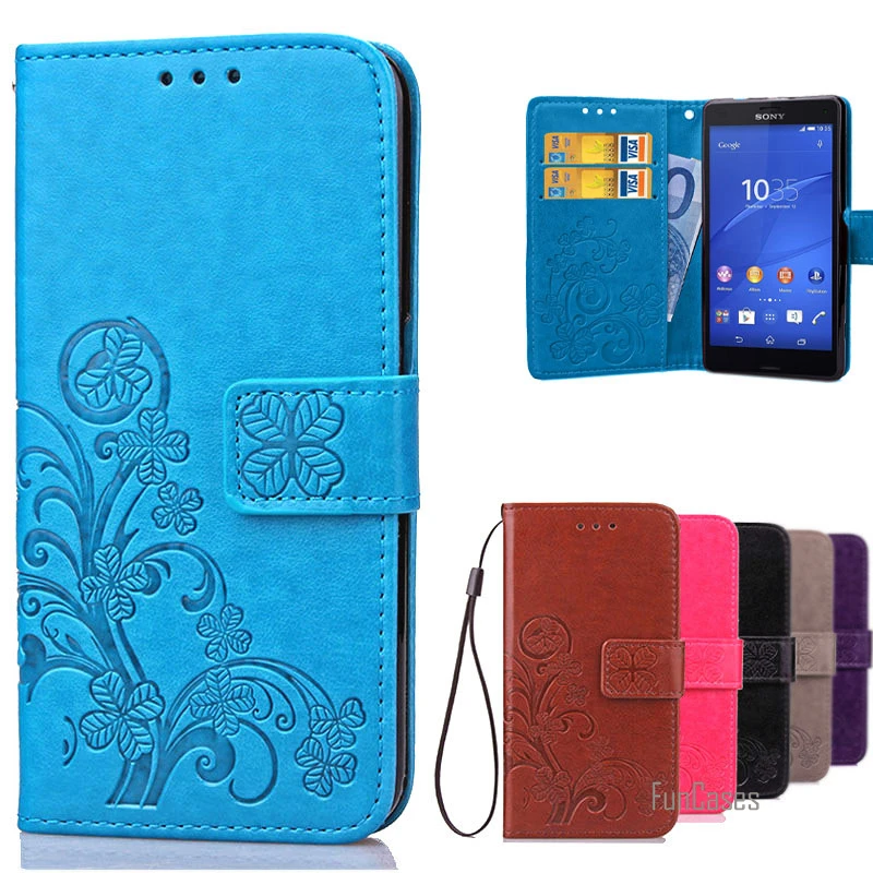 

Case For Sony Xperia Z3 Compact Cover ,Colorful Flower Painted Leather Wallet Case Flip Cover For Sony Z3 Mini D5803 Phone Coque
