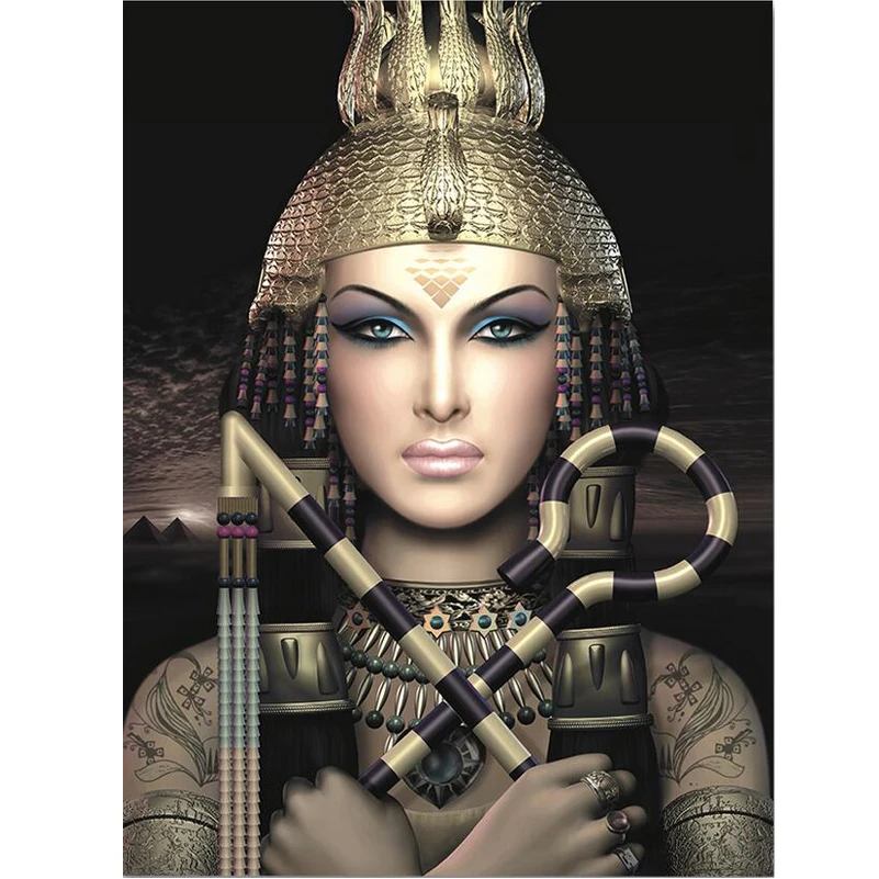 Full Diamond Embroidery 5D Diamond Painting Egypt Queen Pictures image