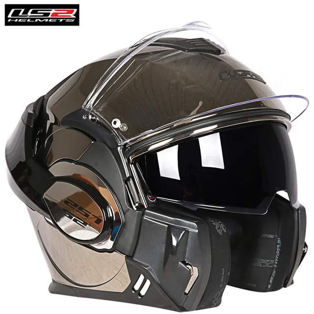 Ls2 180 Degree Flip front Modular Design Valiant Ff399 Motorcycle