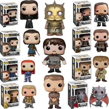 FUNKO POP Game of Thrones ARYA SANSA JAIME HOUND MOUNTAIN Vinyl Action Figure Collectible Model toys for Children Christmas Gift