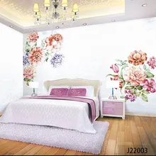 Пользовательские 3D печать DIY ткань и текстильные обои для стен одежда жаккардовое белье для гостиной постельные принадлежности комнаты цветок обои