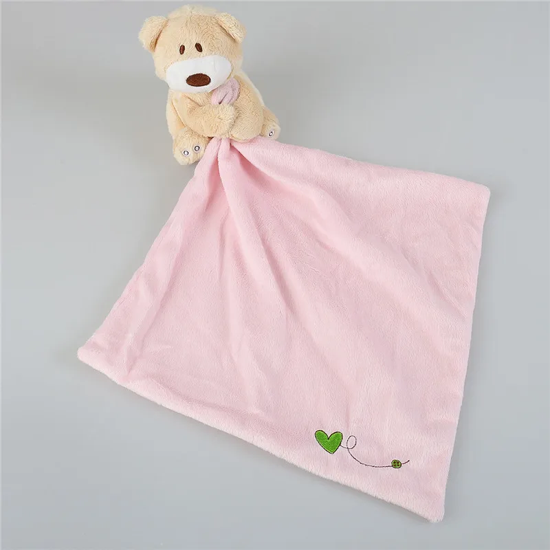 Personalised Newborn Baby Teddy Bear Puppet Toy Gift Snuggle Comforter