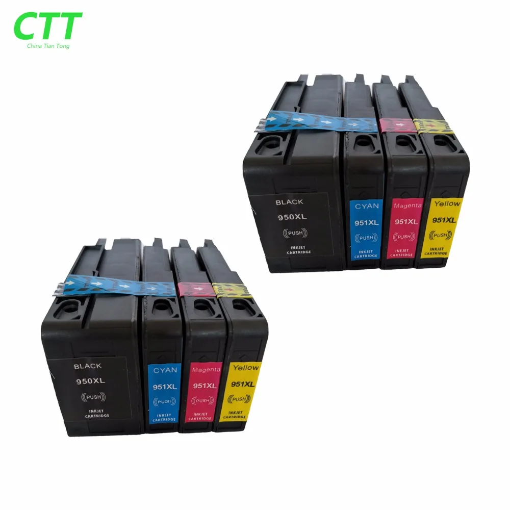 

8 Pack HP950 compatible Ink Cartridge For HP Officejet Pro 8100/Pro 8600 e-AIO/Pro 8600 Plus e-AIO/Pro 8600 -N911 Printers