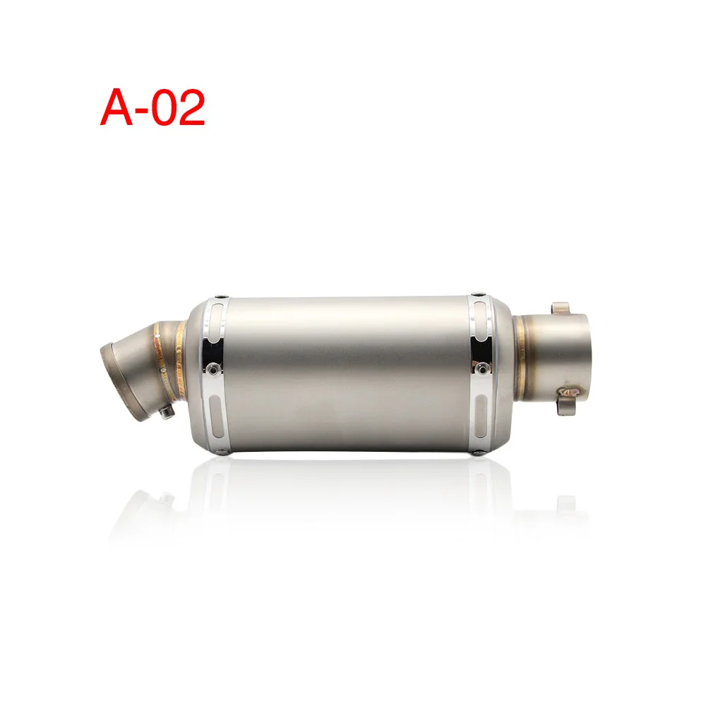 Alconstar-51 мм Akrapovic мотоцикл выхлопной трубы с глушителем Yoshimura грязи выхлопная труба для мотоцикла Escape Moto GY6 ниндзя GSXR XMAX - Цвет: A-02