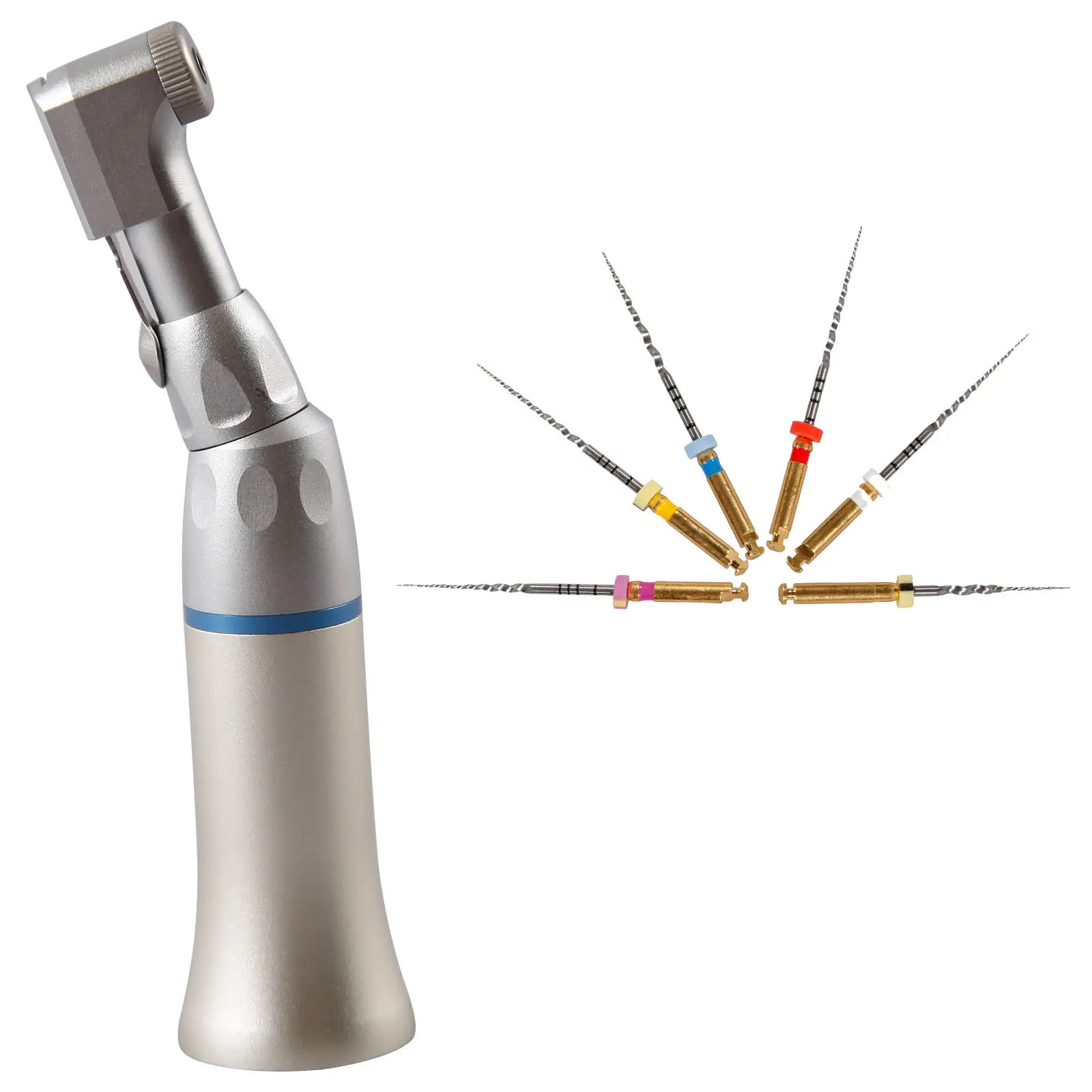 

Dental Low Speed Contra Angle Handpiece for Endo Motor Endodontic + 6 Niti Files