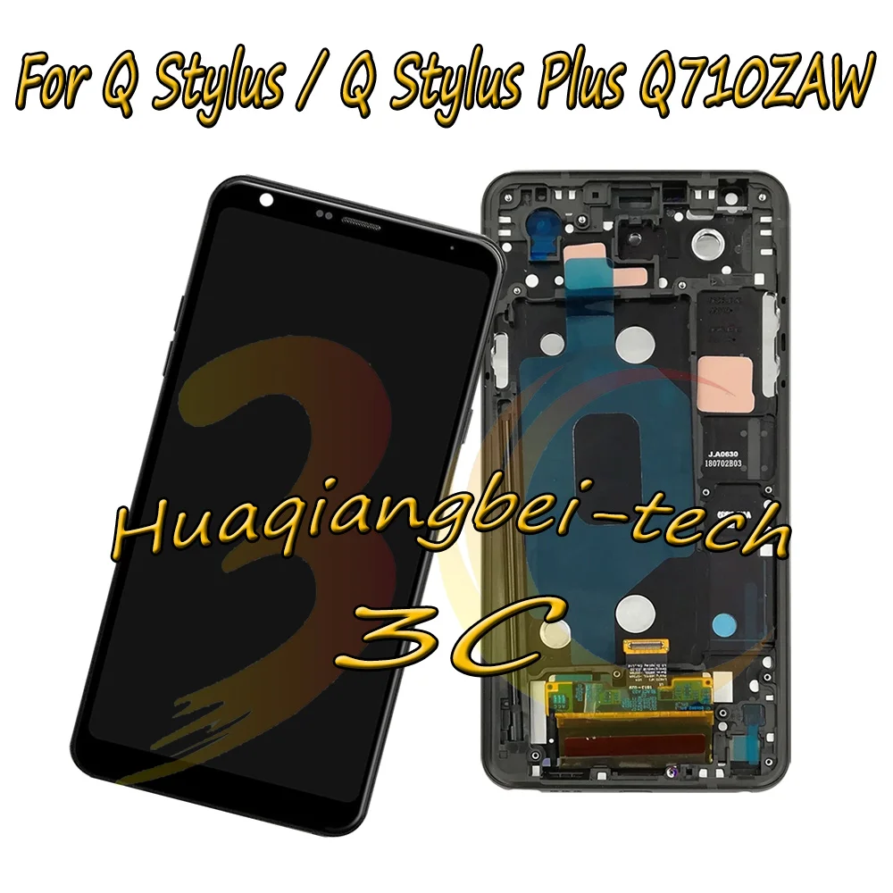 

New For LG Q Stylus Q710GX Q710EM Q710WA/ Q Stylus Plus Q710ZAW Full LCD DIsplay + Touch Screen Digitizer Assembly + Frame Cover