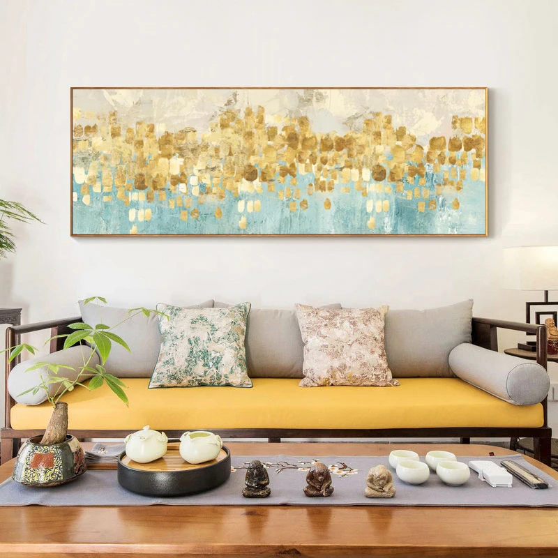 

Modern Abstract Oil Painting Posters and Prints Wall Art Canvas Painting Gold Money Surf Pictures for Living Room Decor No Frame