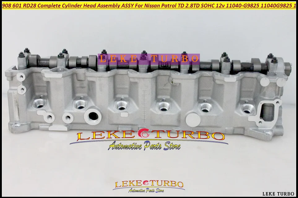 908 601 RD28 Complete Cylinder Head Assembly ASSY For Nissan Patrol TD 2.8TD SOHC 12v 11040-G9825 11040G9825 11040 G9825 908601  (2)