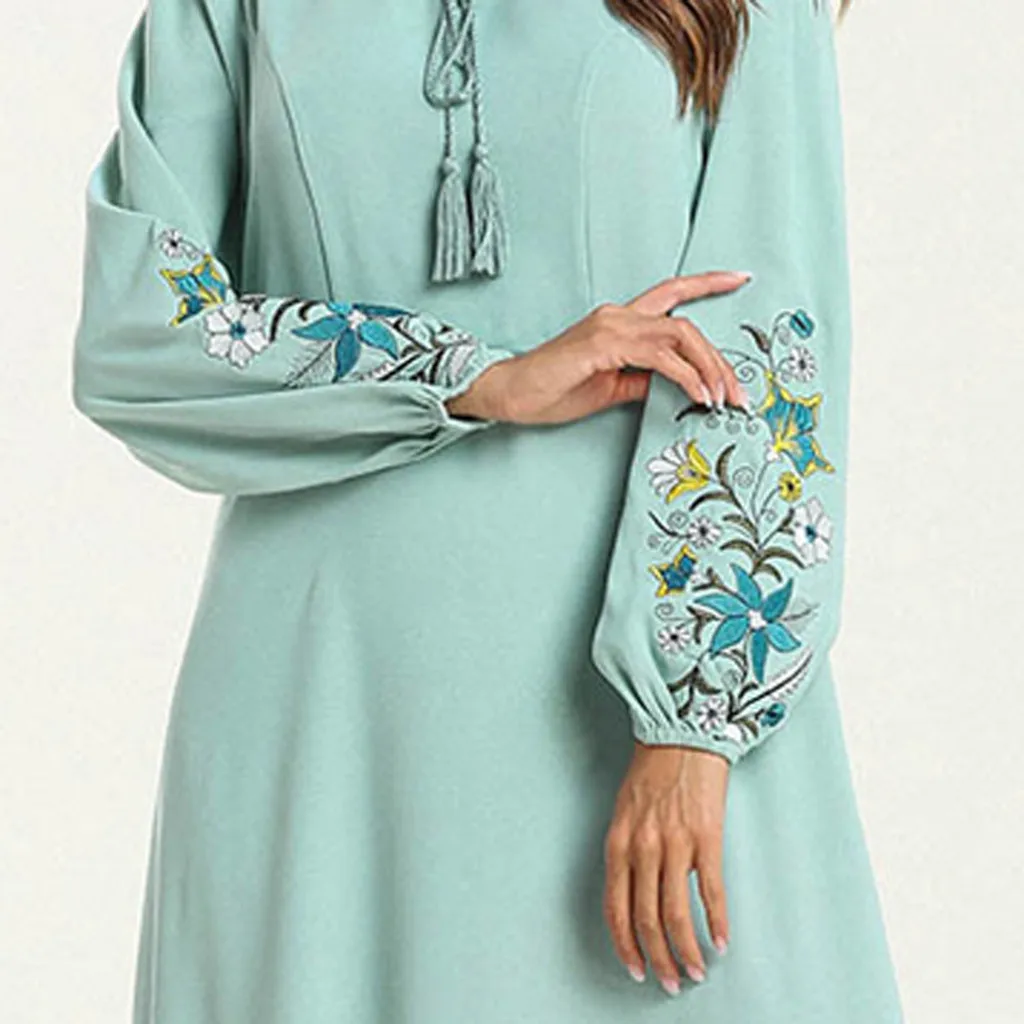 Green Woman Abaya Dress | Gown Abaya | Abaya Dress
