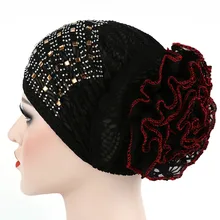 5 Прямая поставка Новая мода для женщин мусульманский эластичный тюрбан шапка после химиотерапии выпадения волос головной платок обертывание хиджиб шапка