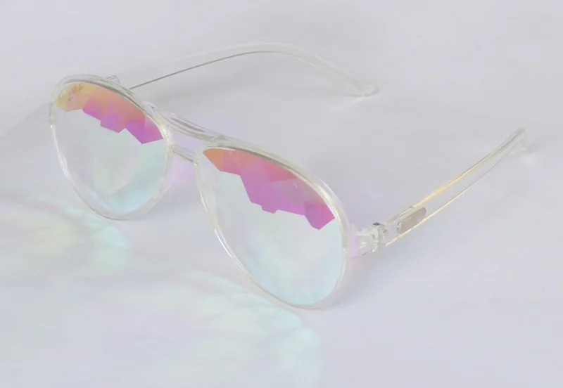 

Emazing transparent kaleidoscope glasses Fashion clear Kaleidoscope glasses
