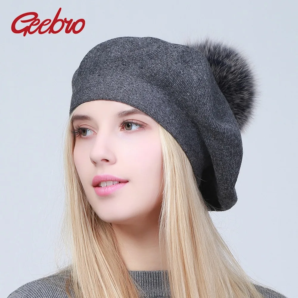 geebro s beret hat winter casual knitted geebro s beret hat winter casual knitted