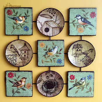 

style iron household, wall decoration, wall hanging, living room, restaurant, wall hanging plate, special price