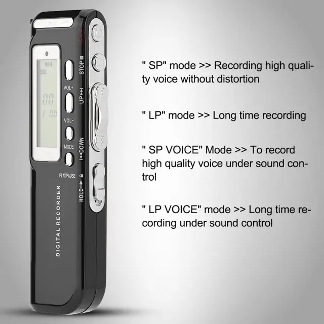 Digital Voice Recorder Pen Multi-language 8GB Memory Auto Recording Mini Audio Recorder Phone Call Recording
