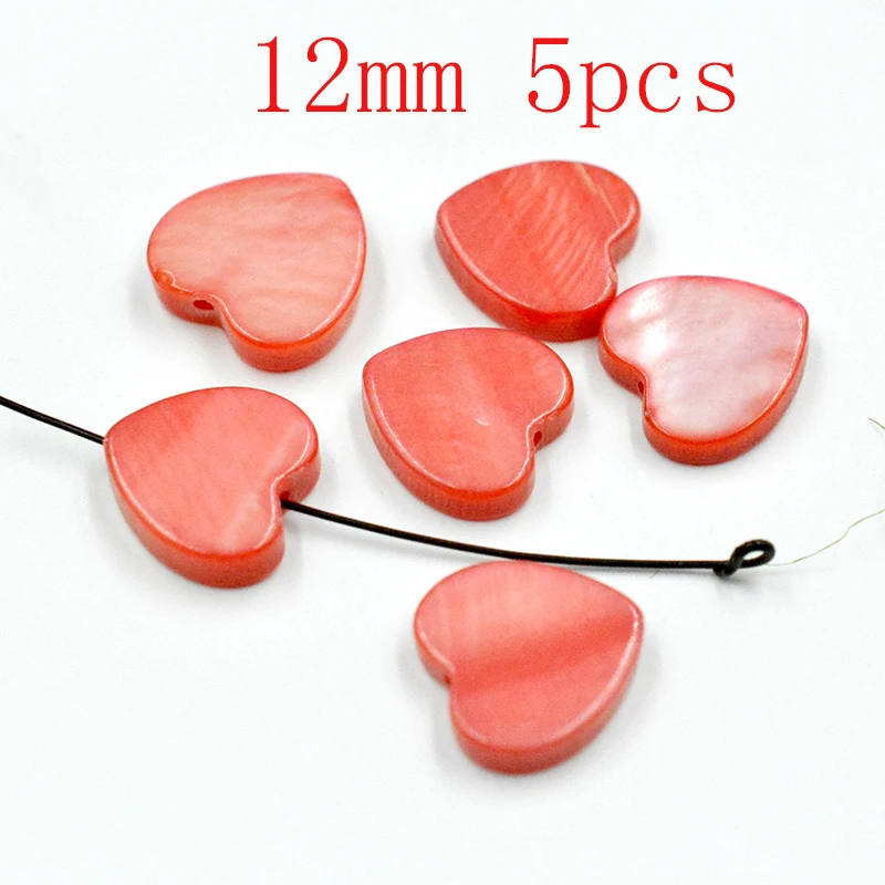 

FLTMRH Natural White Heart Shell Mother of Pearl Jewelry Making DIY
