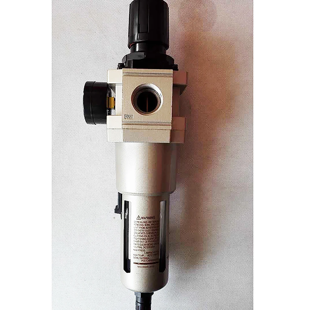 AW5000-10D 1/4' Air Filter Regulator Moisture Trap Pressure Gauge Compressor