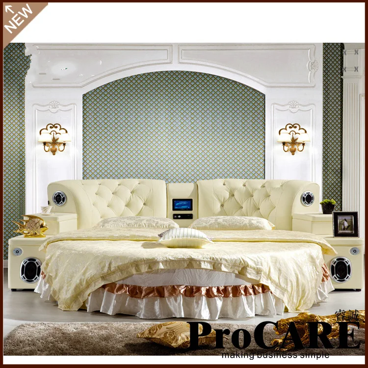high quality comfortable bed room furniture round bed double bed high quality comfortable bed room furniture round bed double bed