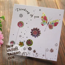 1 лот = 40 шт.! милые изящные Поздравительные открытки/открытки на день рождения/открытки на праздник с бумажным конвертом